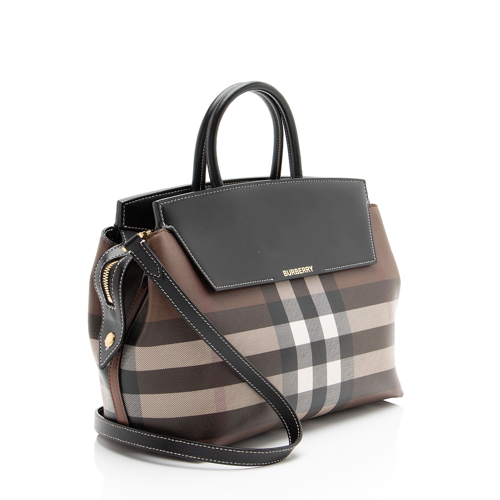 Burberry Exaggerated Check Catherine Medium Satchel