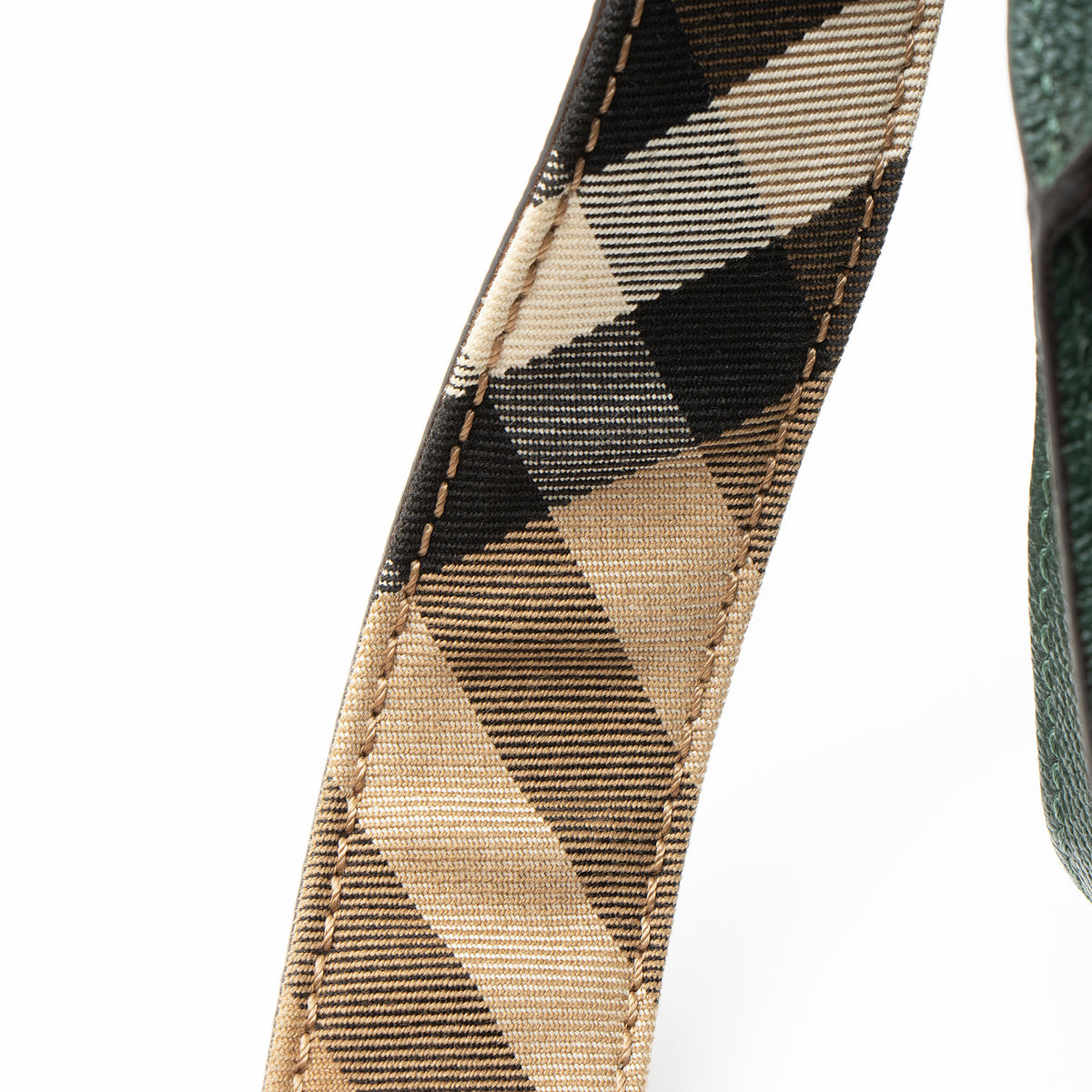 Burberry Grained Leather Buckle Small Tote