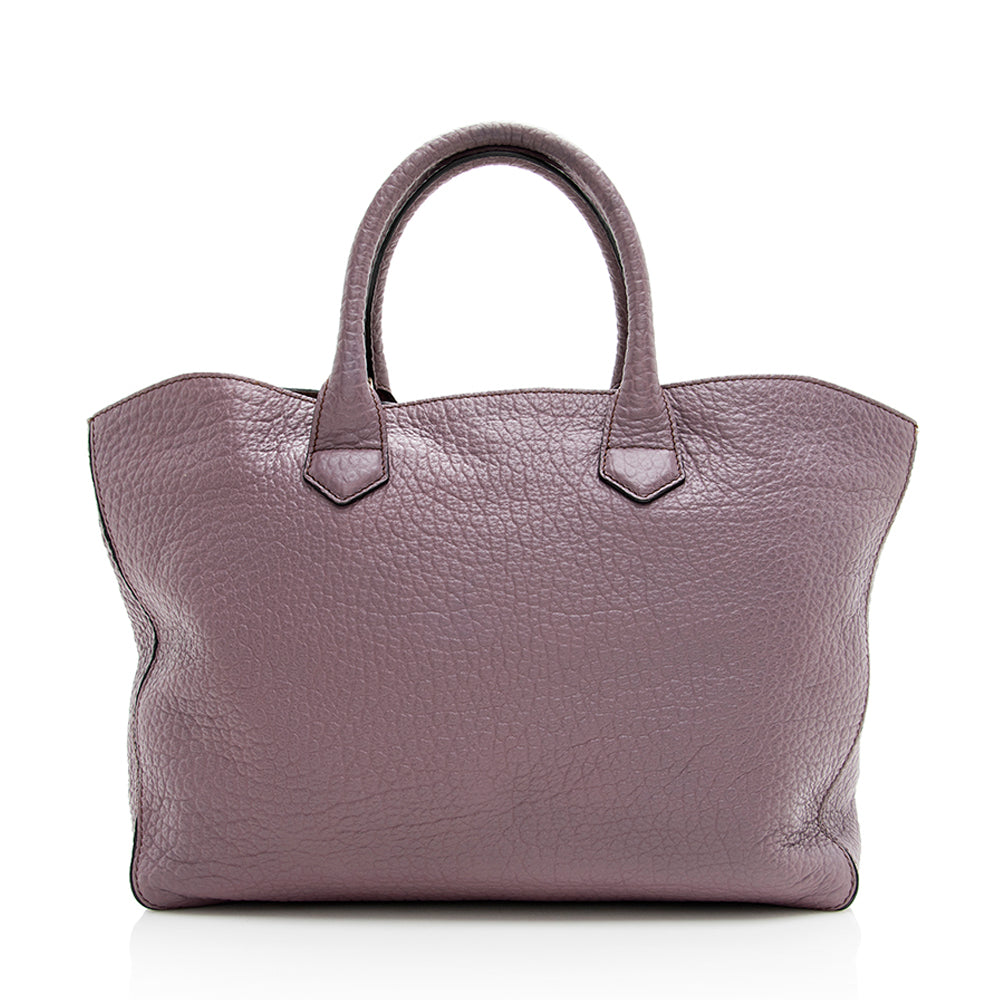 Burberry Grained Leather Dewsbury Medium Tote (SHF-18919)
