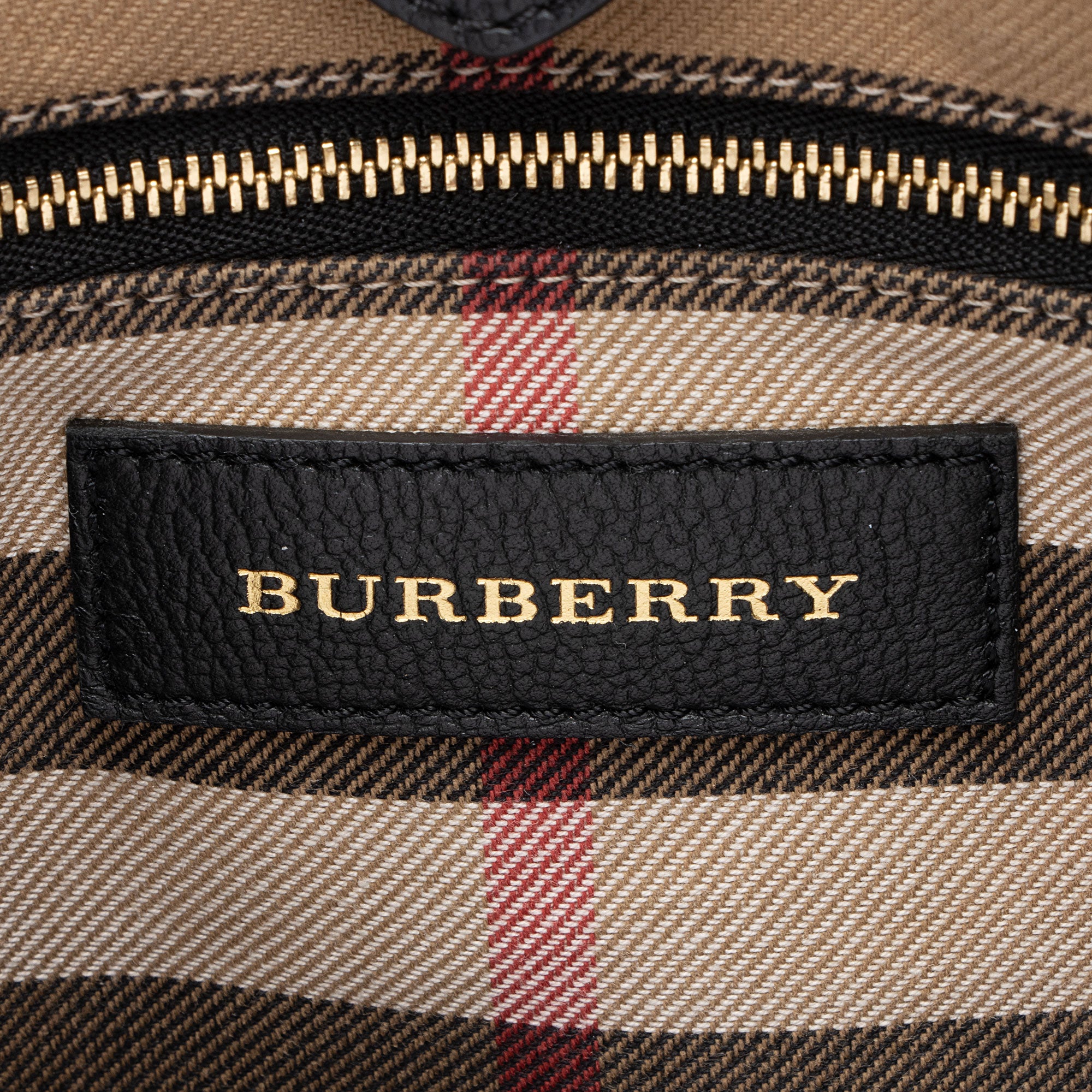 Burberry Grained Leather Elmstone Small Hobo