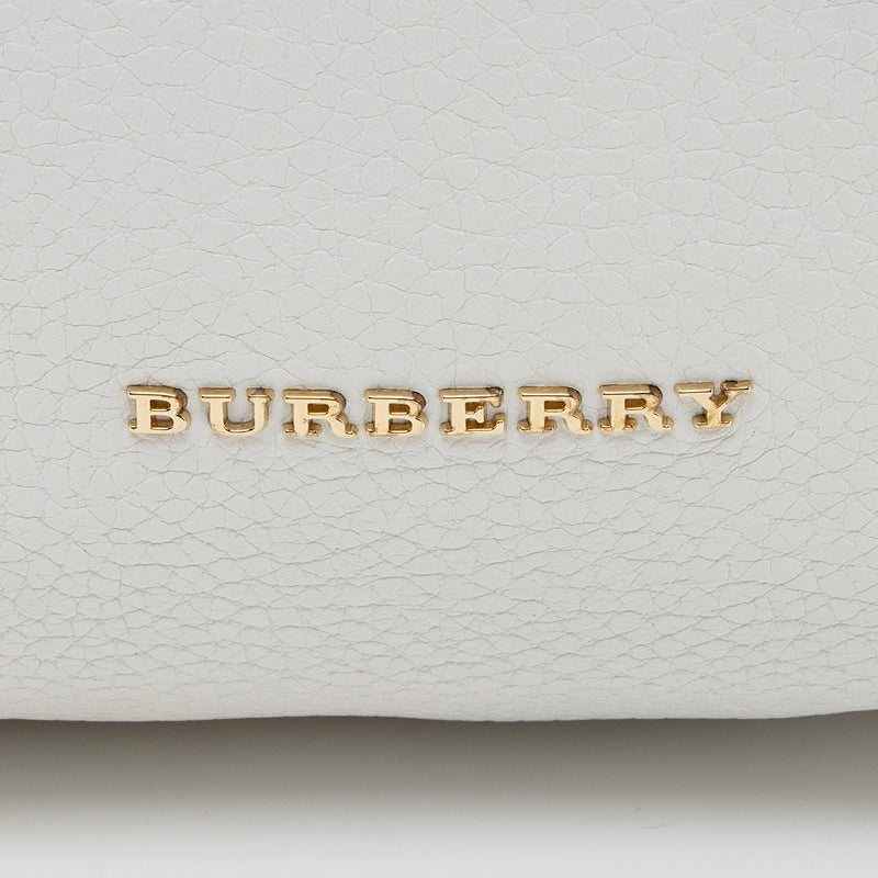 Burberry Grainy Calfskin Greenwood Small Bowling Bag (SHF-l6CAoI)