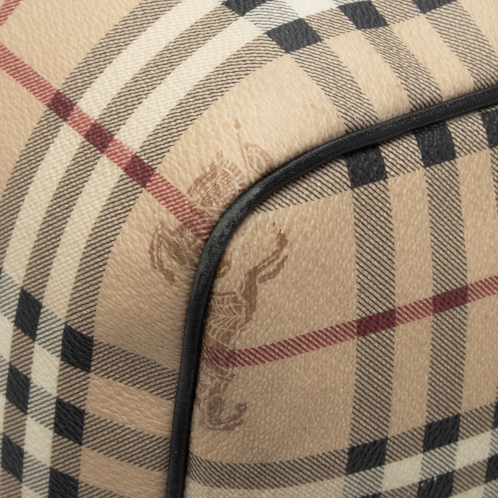 Burberry haymarket duffle bag deals