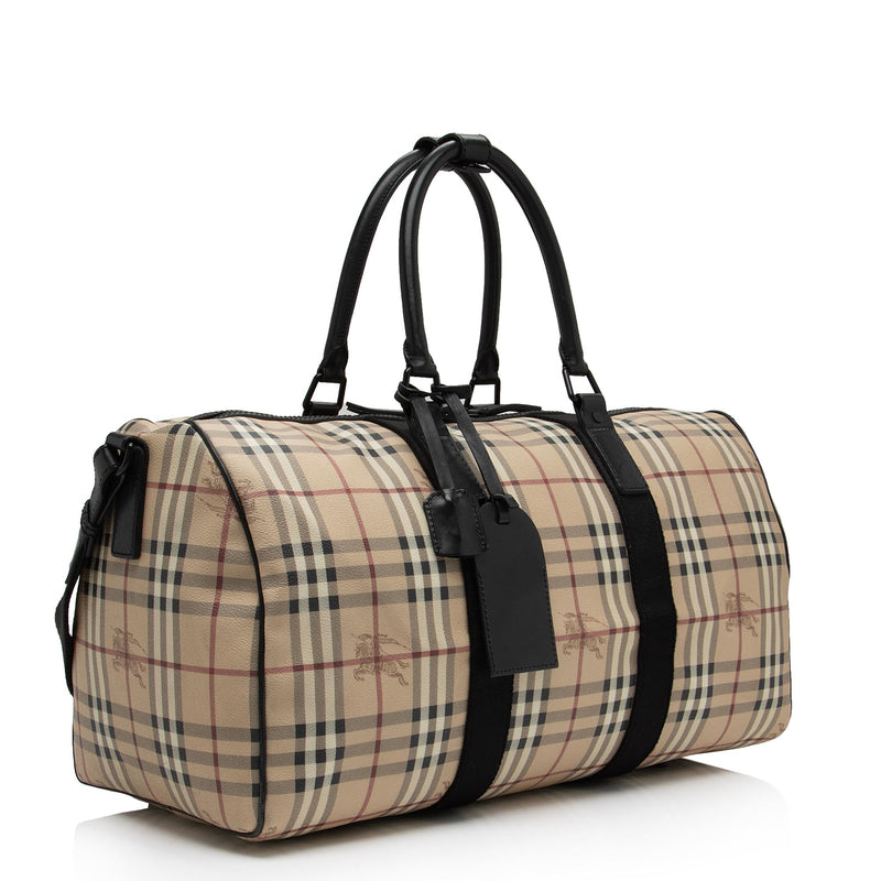 Burberry, Boston Full-Grain Leather Duffle Bag, Men