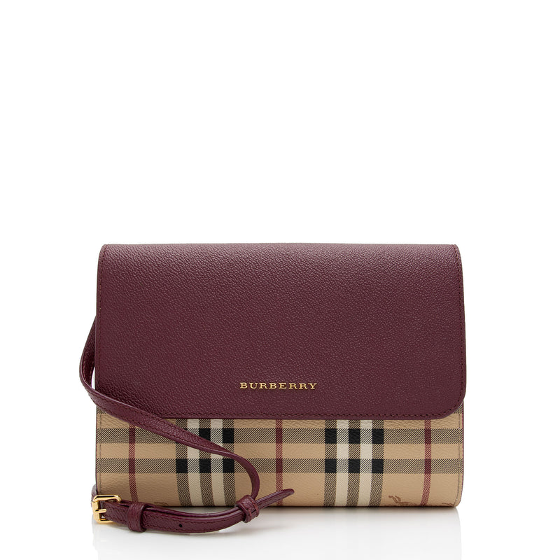 Burberry Haymarket Check Coated Canvas Tote