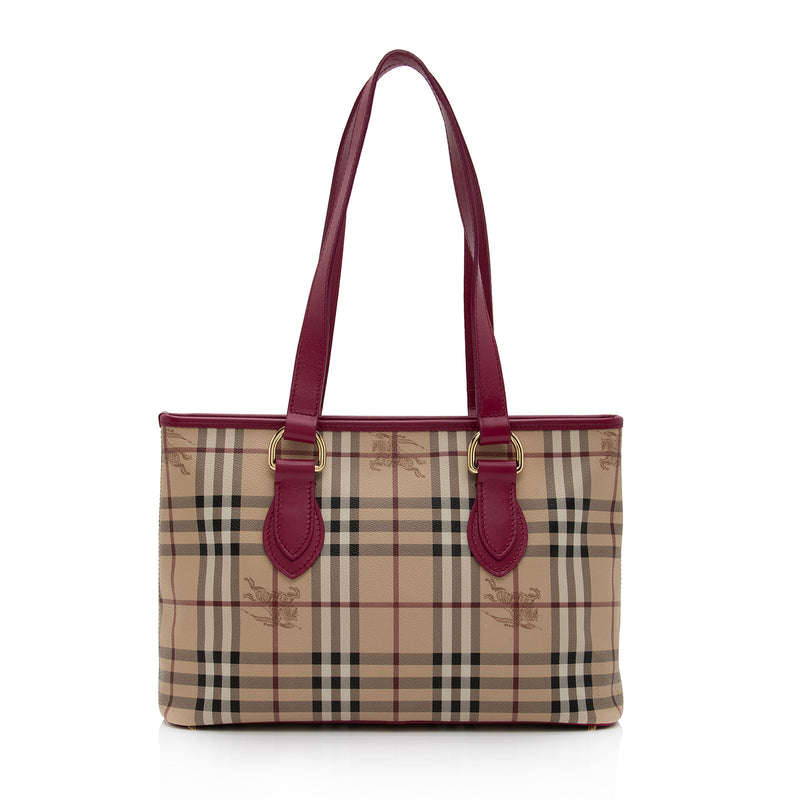 Burberry Haymarket Check Medium Regent Tote (SHF-ACHH4X)