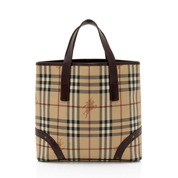 Burberry Haymarket Check Medium Tote SHF KA8pBF LuxeDH
