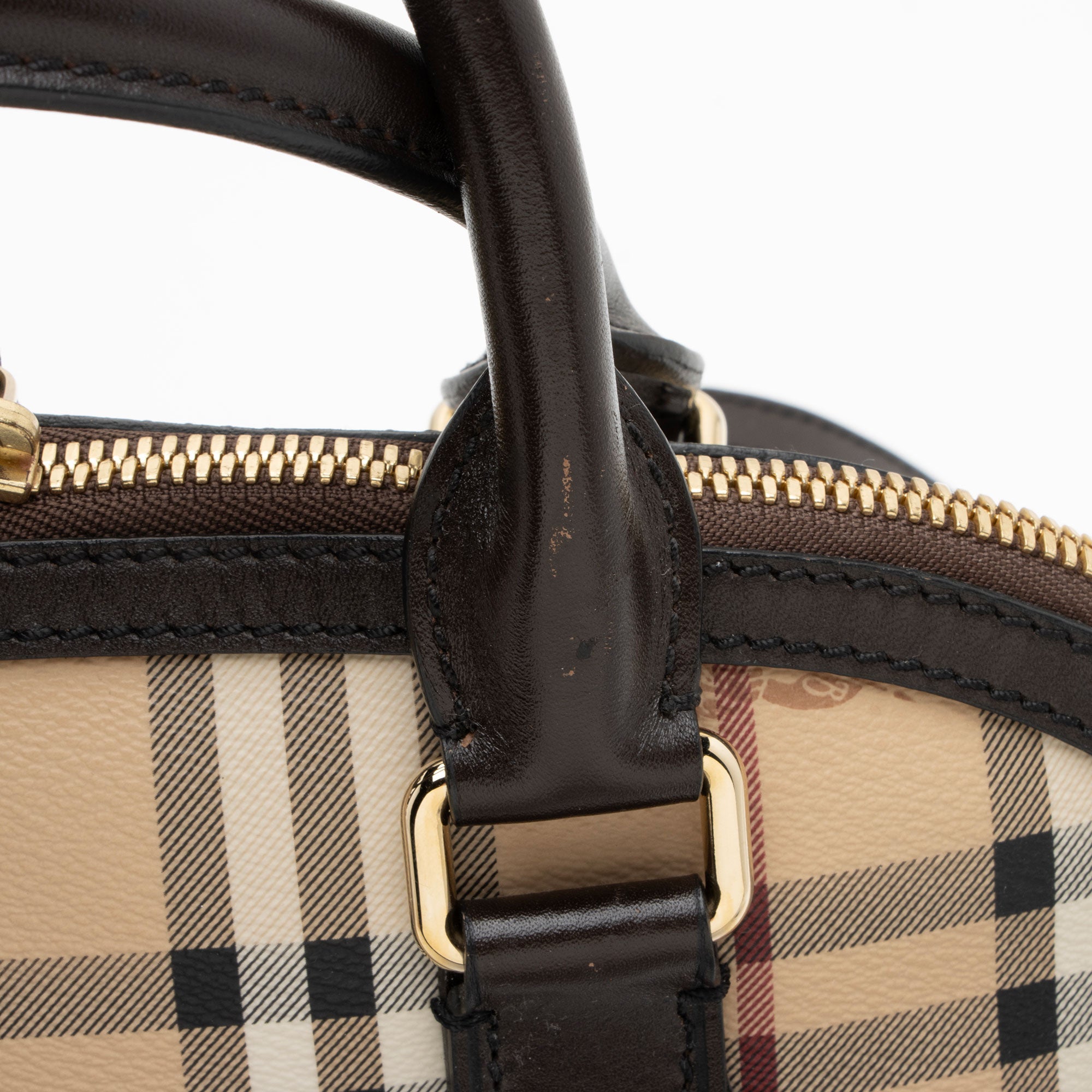 Burberry Haymarket Check Orchard Small Satchel