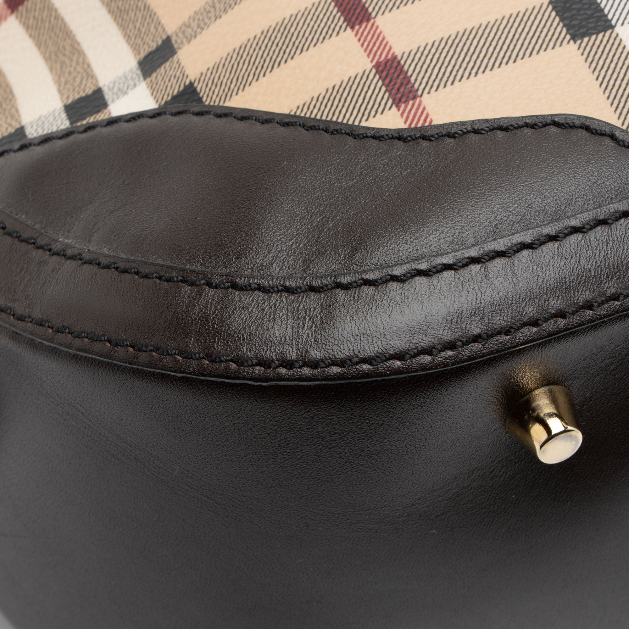 Burberry Haymarket Check Orchard Small Satchel