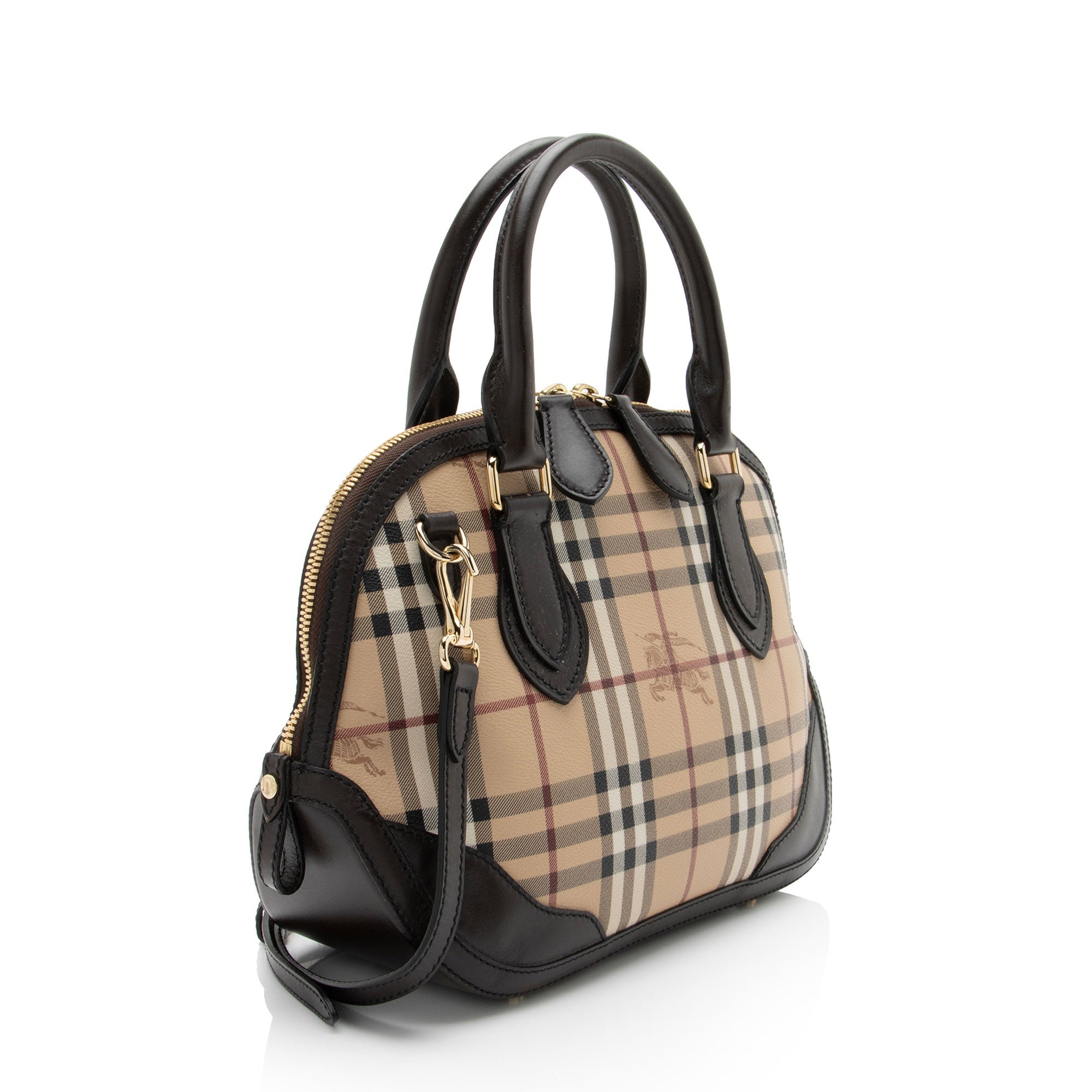 Burberry Haymarket Check Orchard Small Satchel