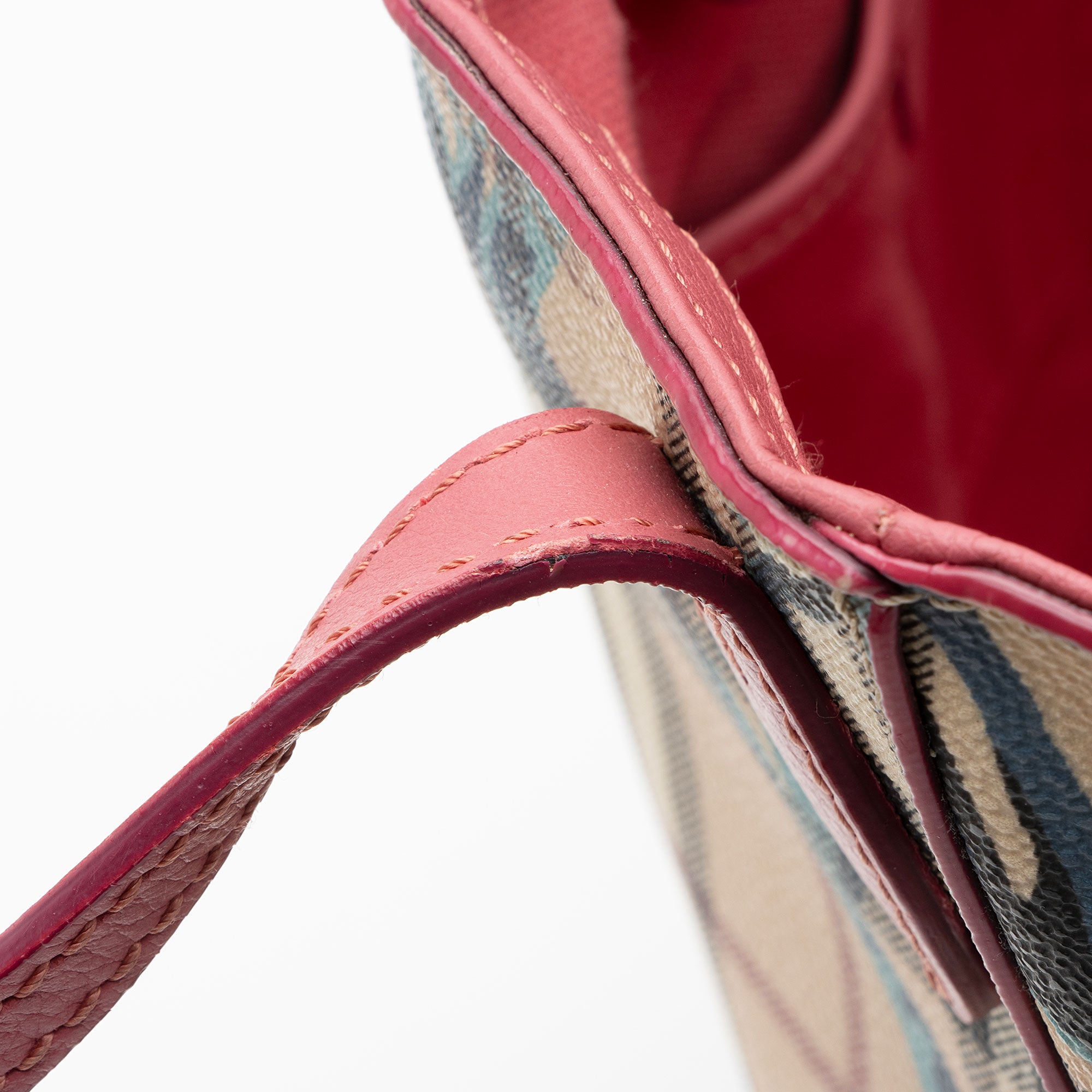 Burberry Haymarket Check Peony Rose Canter Small Tote (SHF-GlIEtN)