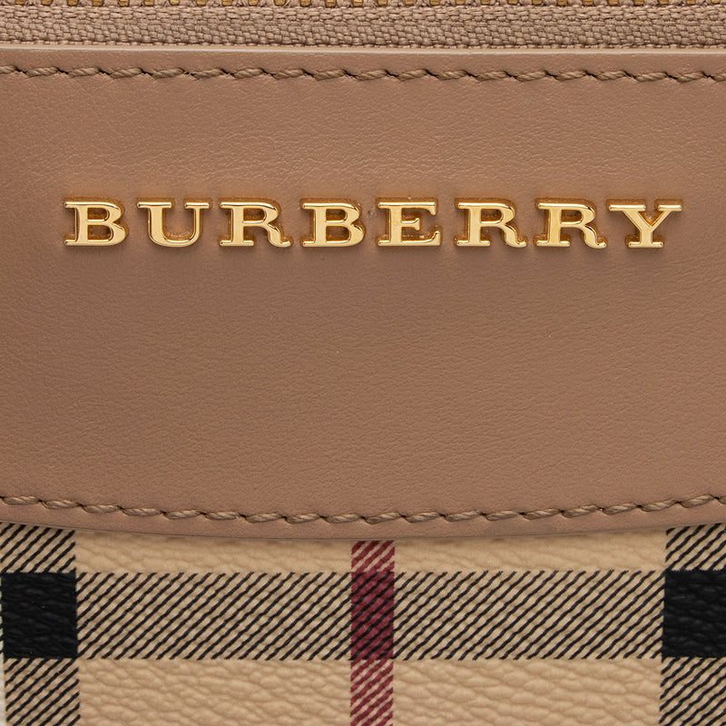 Burberry Haymarket Check Peyton Crossbody Bag (SHF-Do85Bg)