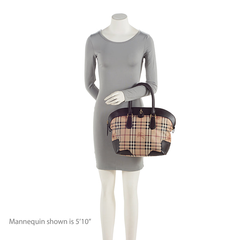 Burberry Haymarket Check Primrose Medium Tote (SHF-NBcwr7)