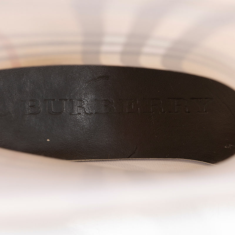 Burberry Haymarket Check Rubber Mid-Calf Rain Boots - Size  8 / 38 (SHF-Ple8S6)