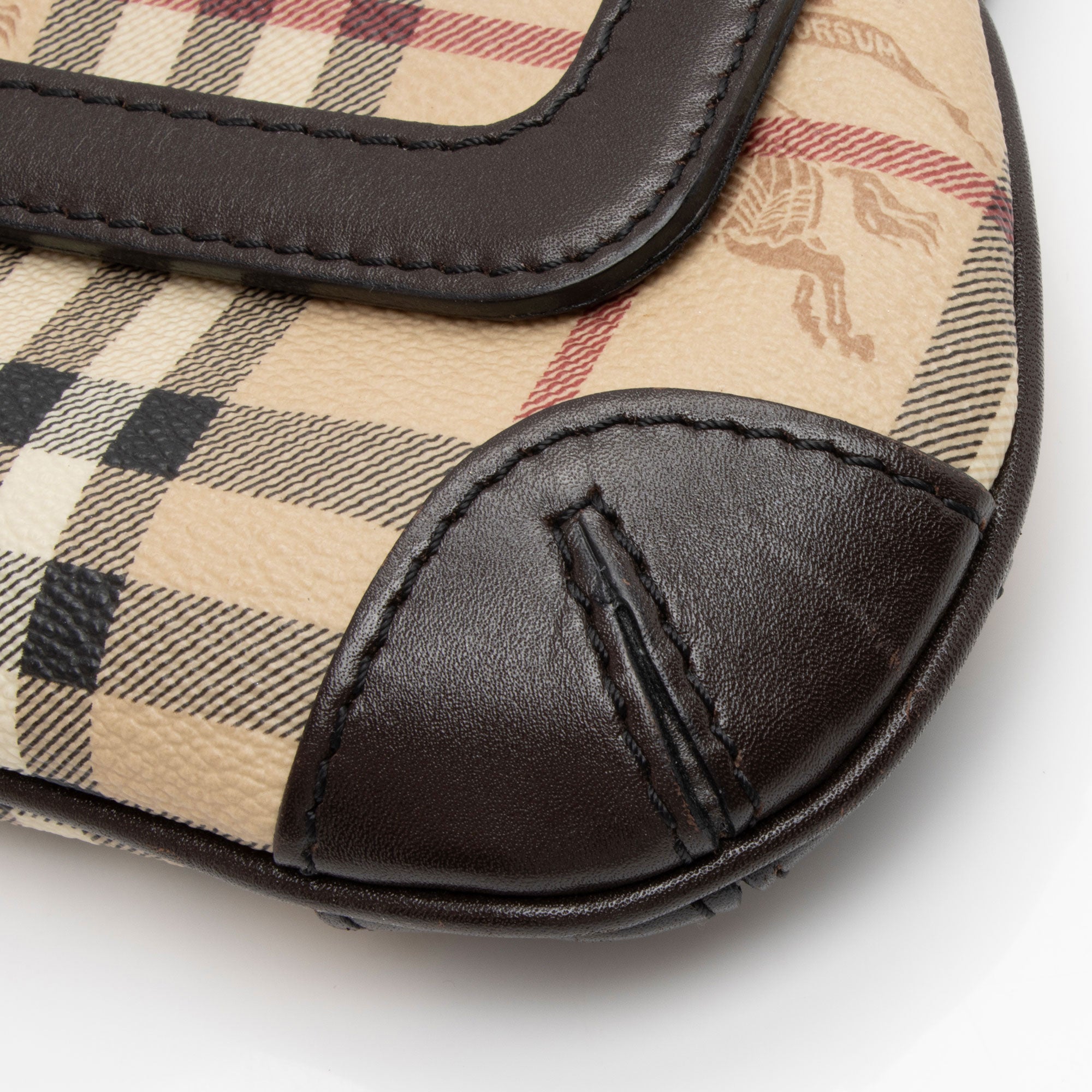 Burberry Haymarket Check Small Flap Shoulder Bag (SHF-AaFtEK)