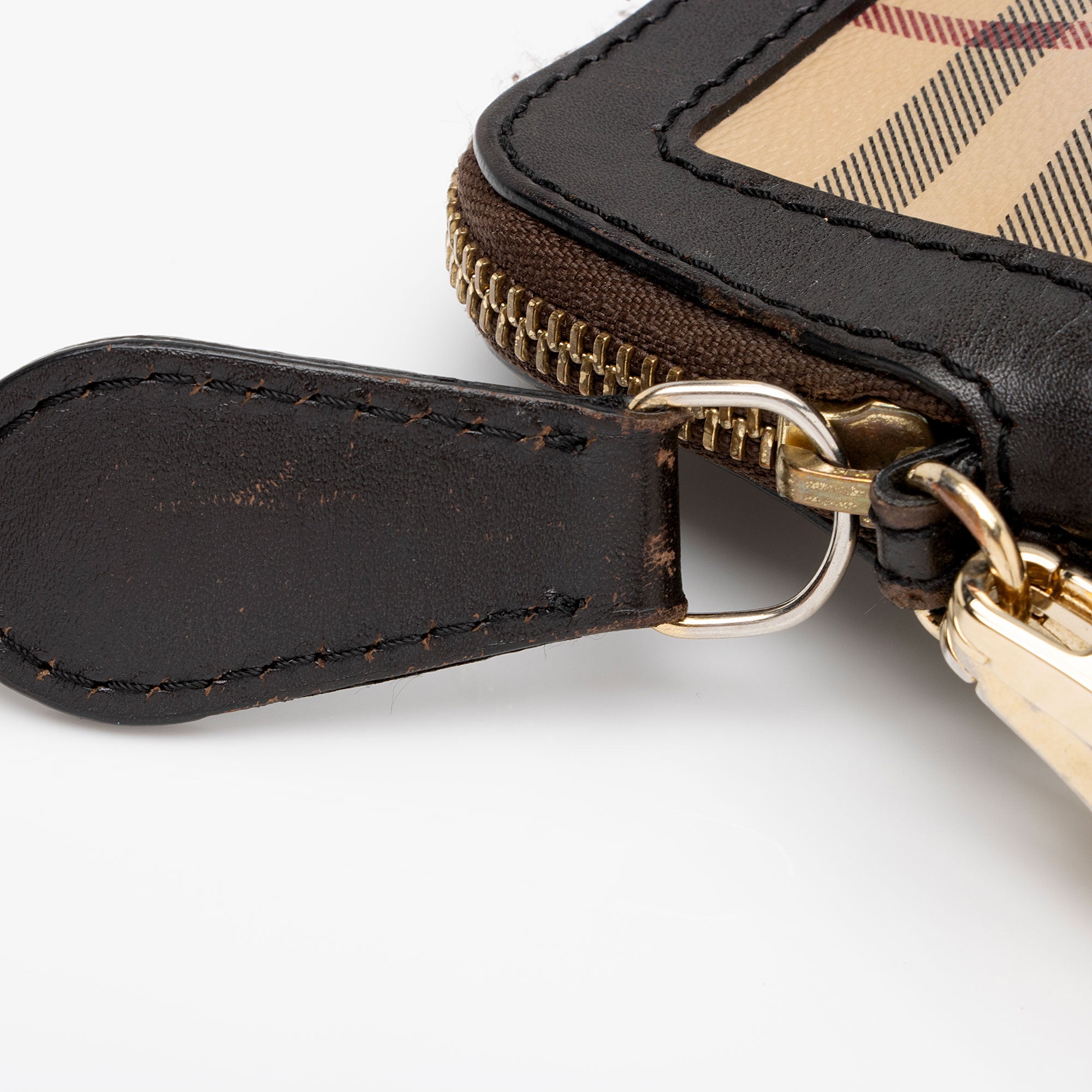 Burberry Haymarket Check Small Crossbody Bag (SHF-pnMphr)