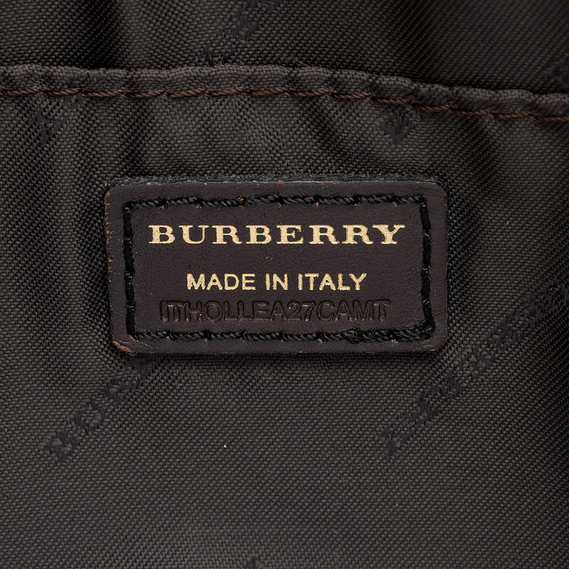 Burberry Haymarket Check Small Crossbody Bag (SHF-pnMphr)