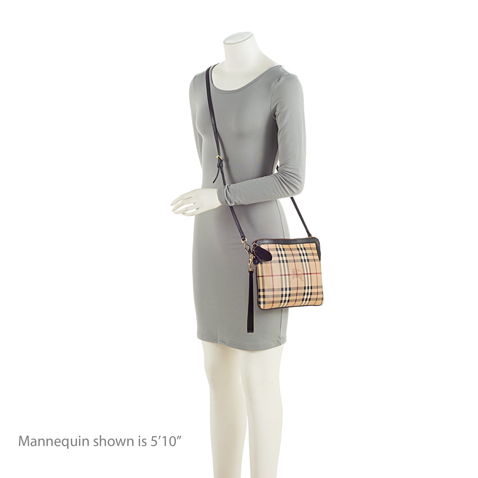 Burberry Haymarket Check Small Crossbody Bag (SHF-pnMphr)