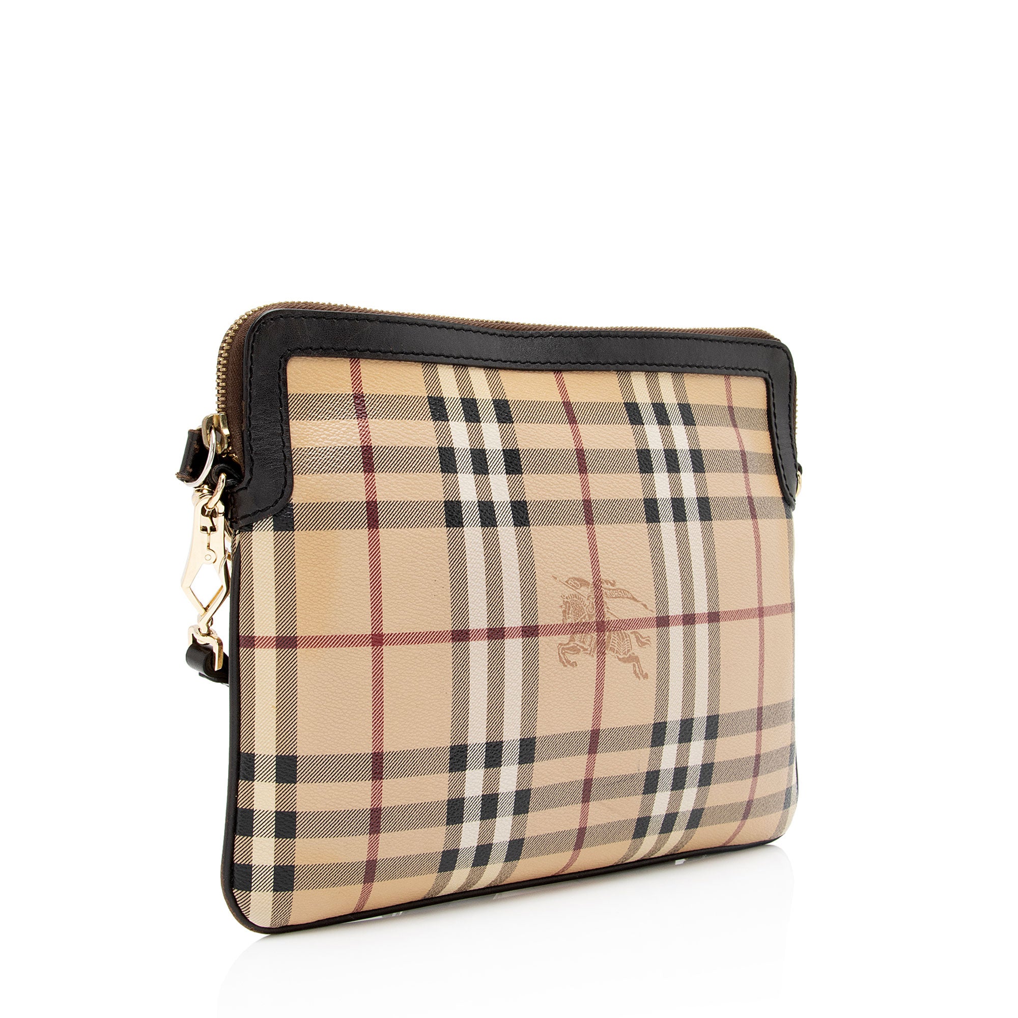 Burberry Haymarket Check Small Crossbody Bag (SHF-pnMphr)