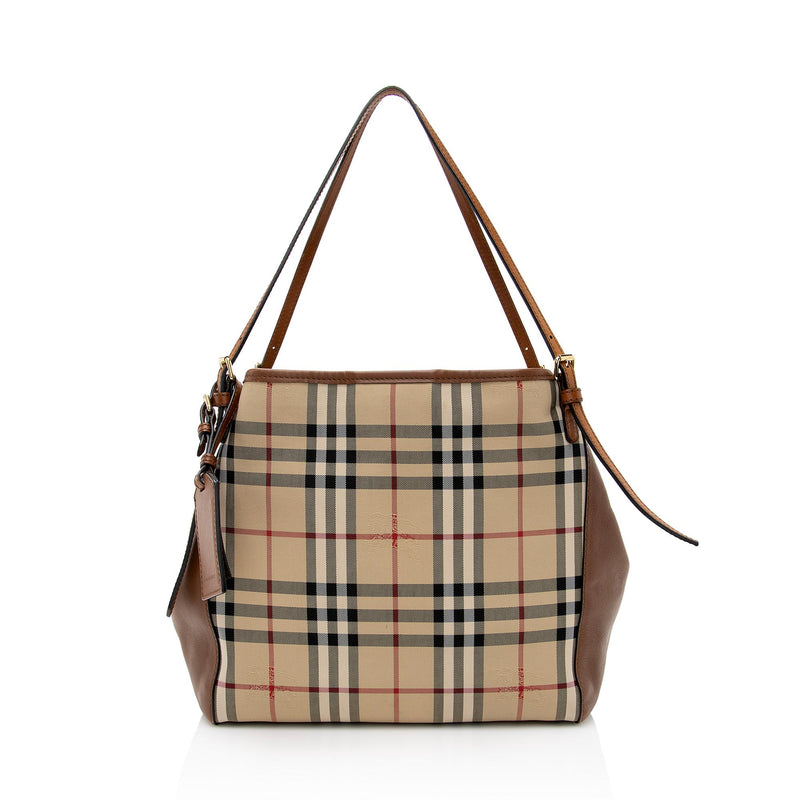 Burberry Horseferry Check Canterbury Small Tote (SHF-22612) – LuxeDH