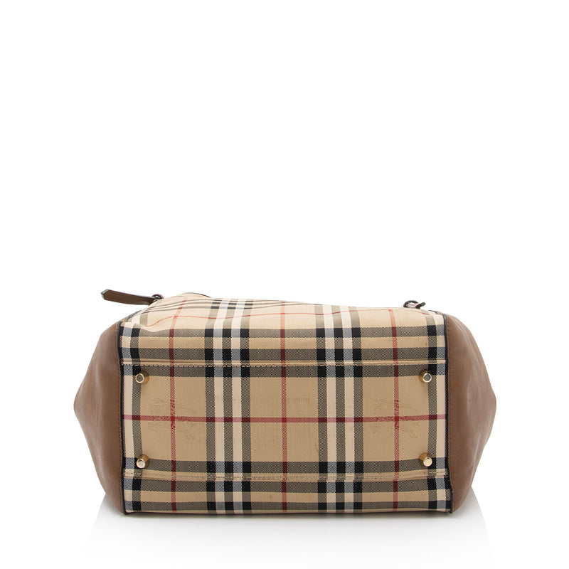 Burberry Horseferry Check Canterbury Small Tote (SHF-TBe3ms)