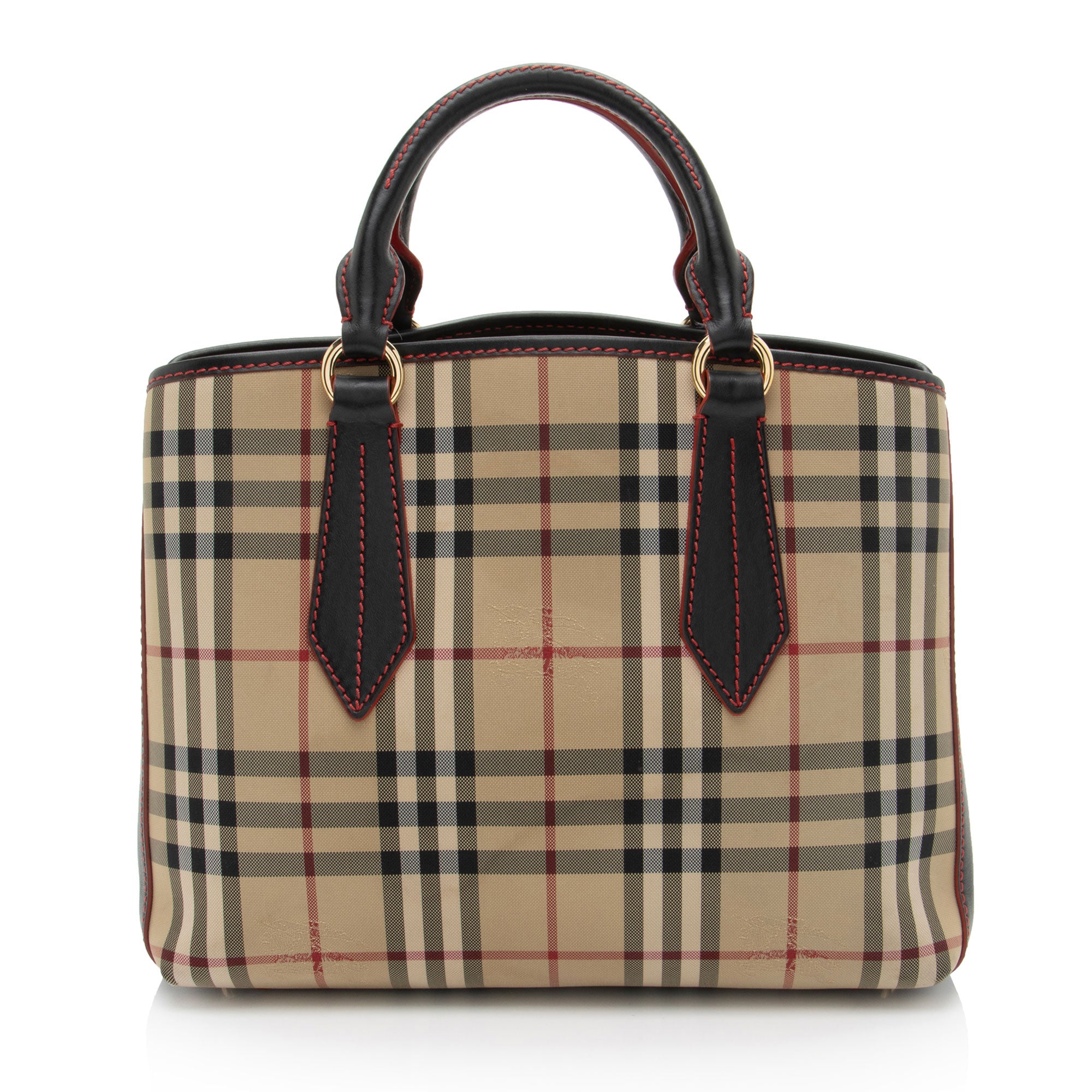 Burberry Horseferry Check Contrast Stitch Ballingdon Medium Tote