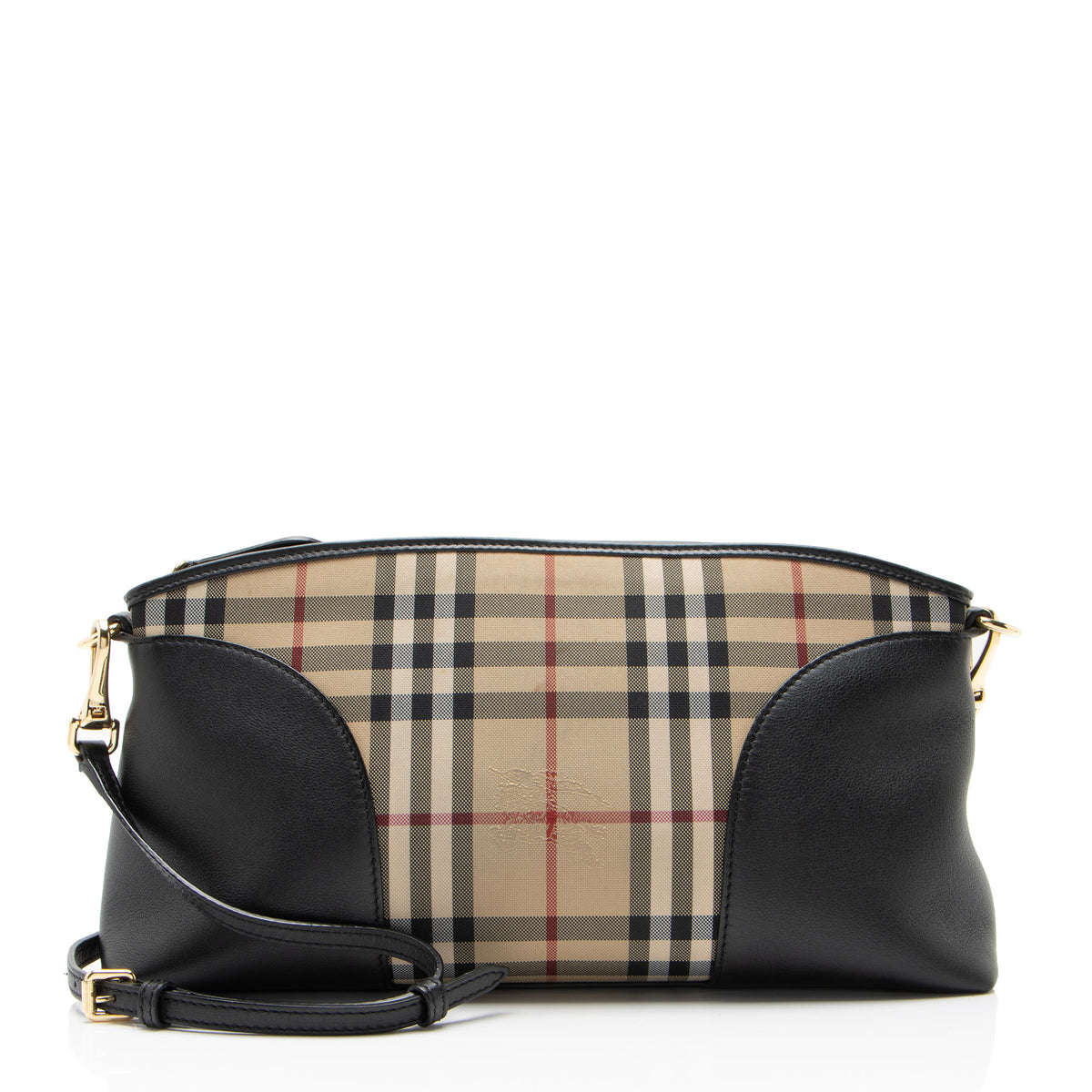 Burberry Horseferry Check Leather Chichester Crossbody