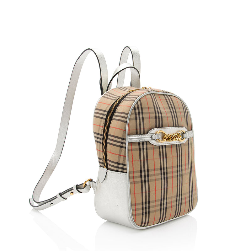 Burberry Horseferry Check Link 1983 Knight Backpack (SHF-Y8hDHE)