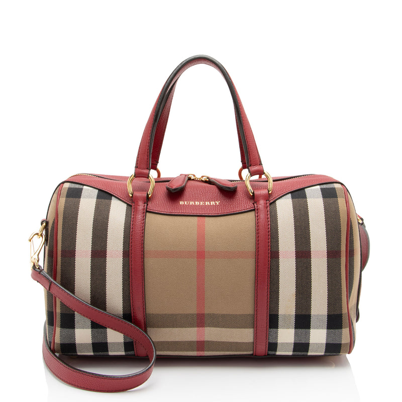 Burberry house check satchel shop