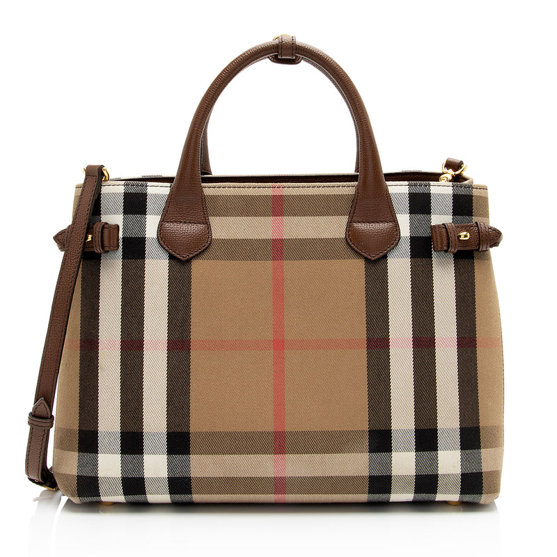 Burberry House Check Banner Medium Tote (SHF-0G2VoA)