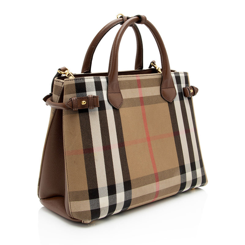 Burberry House Check Banner Medium Tote (SHF-0G2VoA)