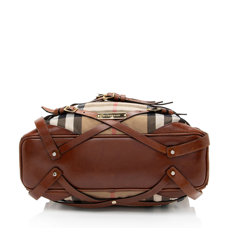 Burberry House Check Bridle Gosford Large Hobo SHF jHEss2 LuxeDH