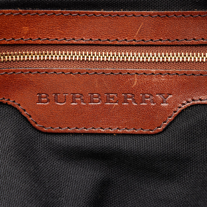 Burberry House Check Bridle Gosford Large Hobo (SHF-jHEss2)