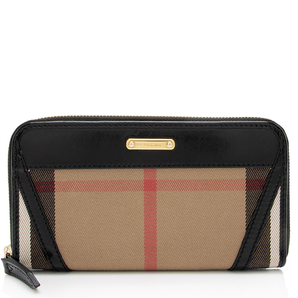 Burberry House Check Continental Wallet (SHF-22898) – LuxeDH