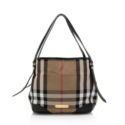 Brown Burberry Haymarket Check Canterbury Tote Bag