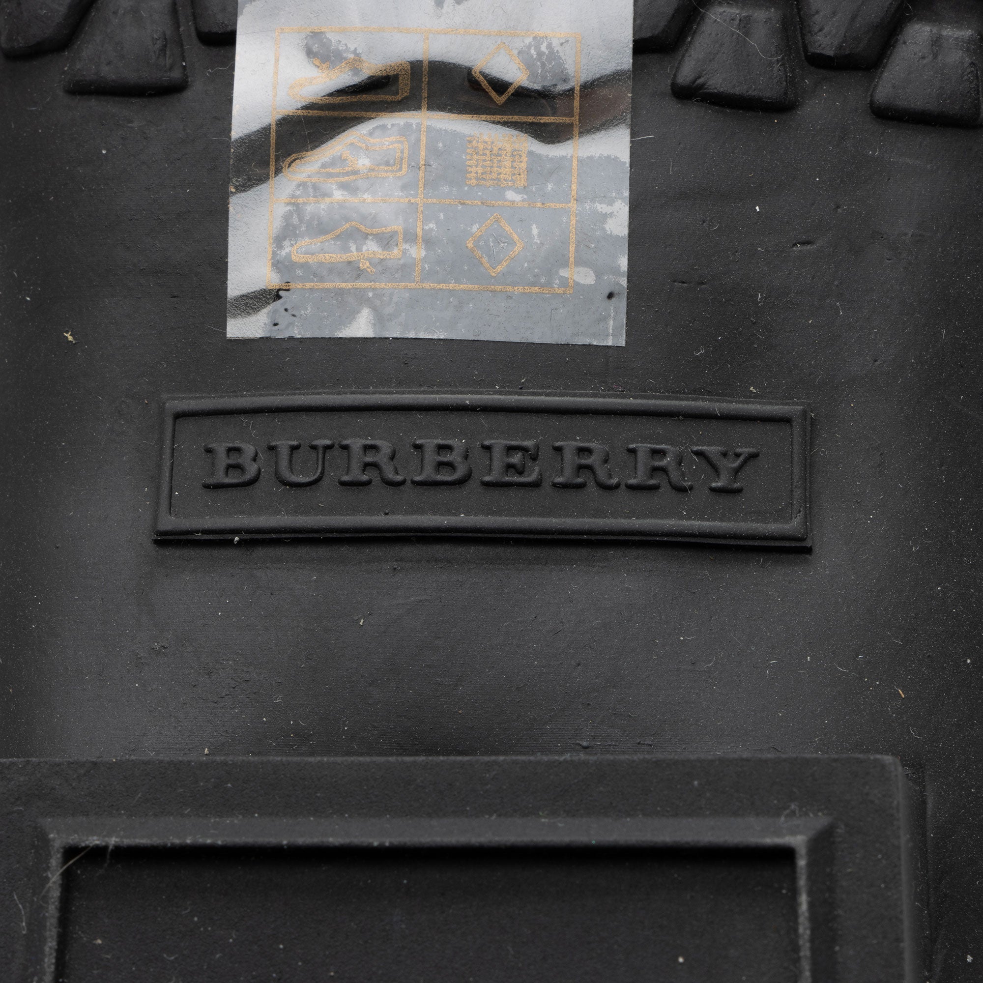 Burberry House Check Clemence Tall Rain Boots - Size 8 / 38