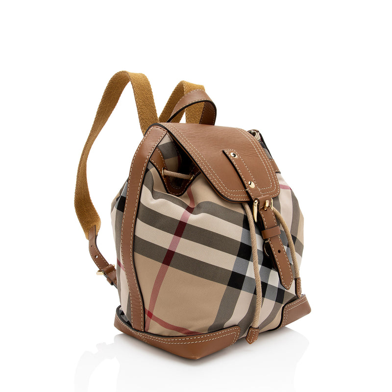 Burberry House Check Dennis Small Backpack - Final Sale (SHF-QX7F6Z)