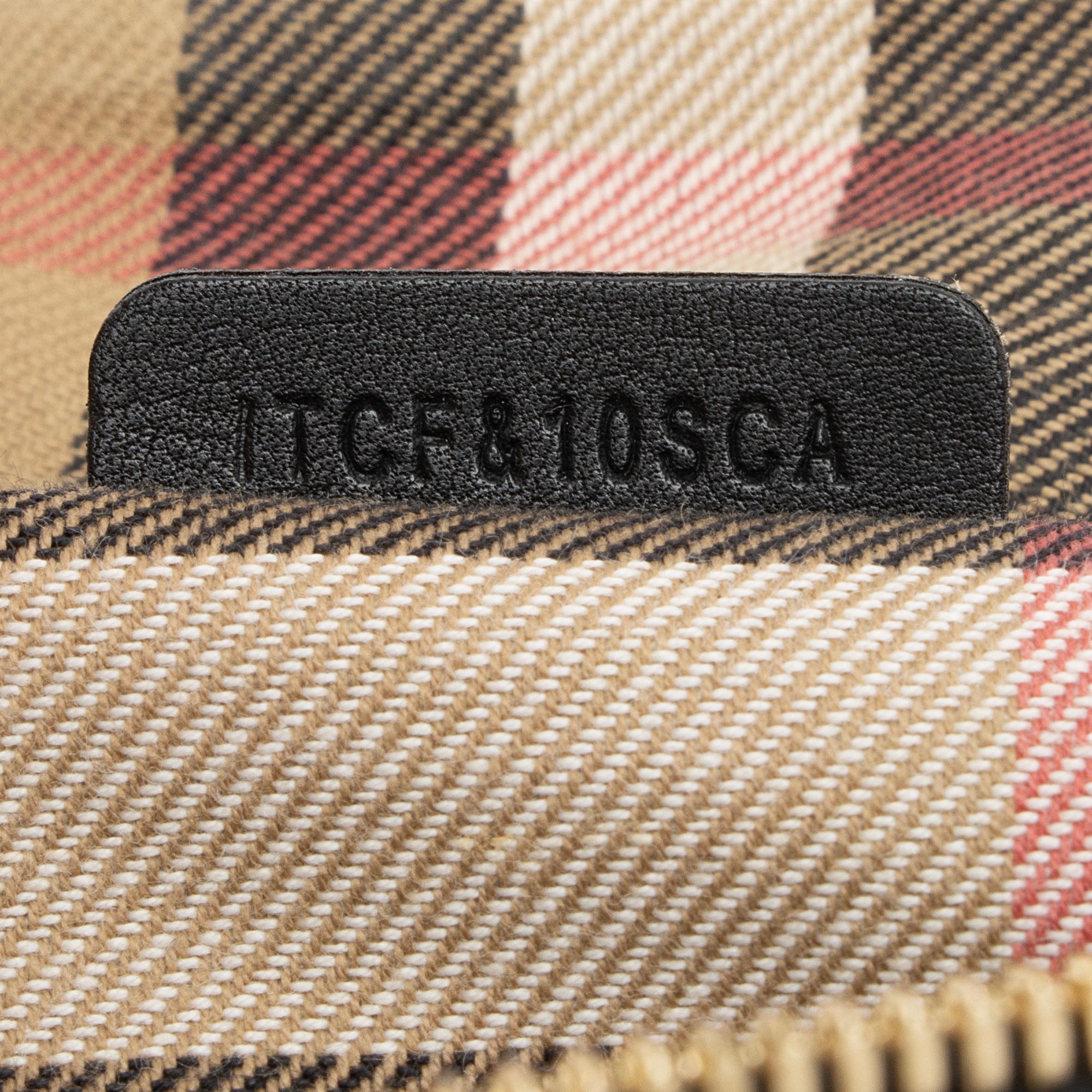 Burberry House Check Lambskin Bridle Salisbury Small Tote (SHF-mVCDxh)