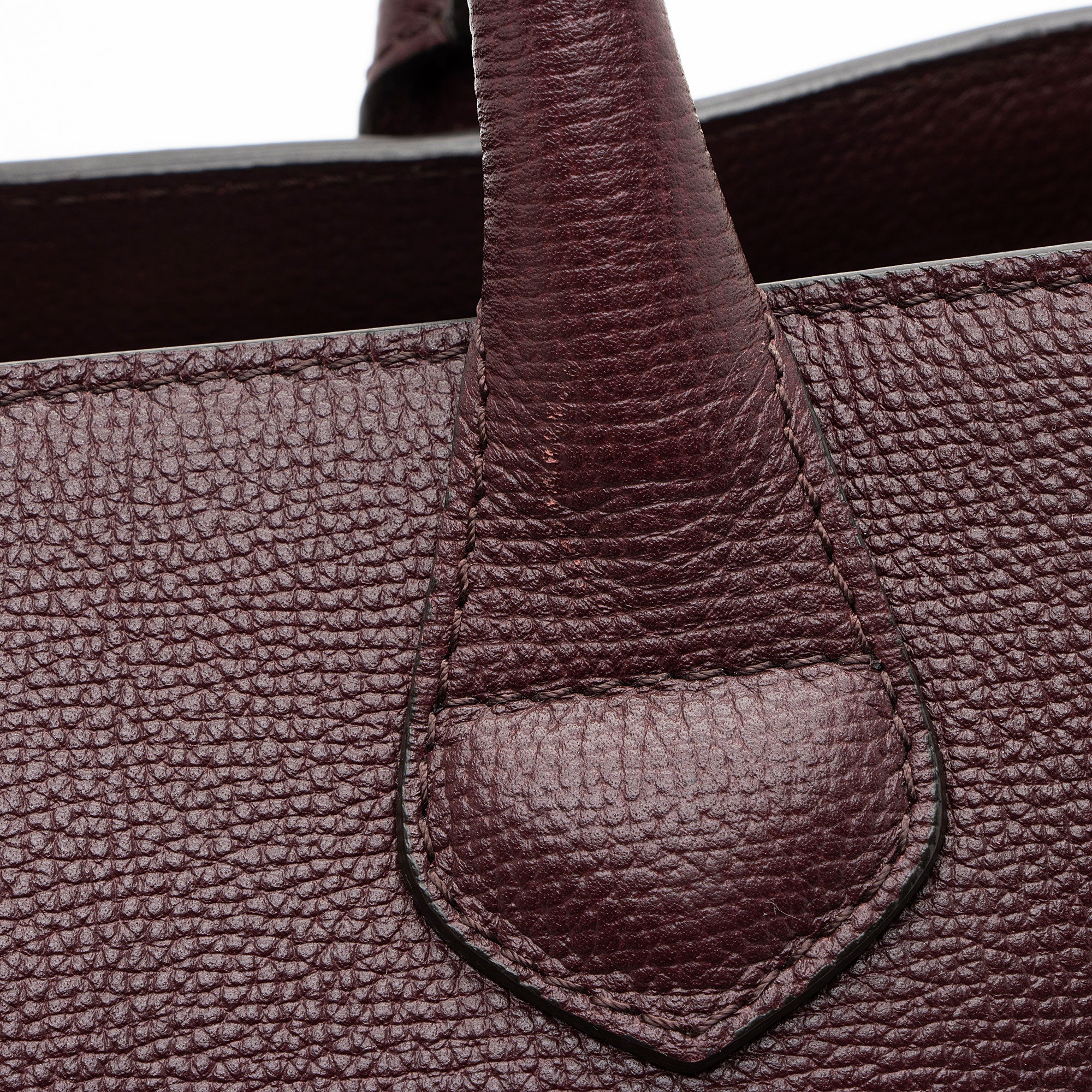 Burberry House Check Leather Banner Medium Tote