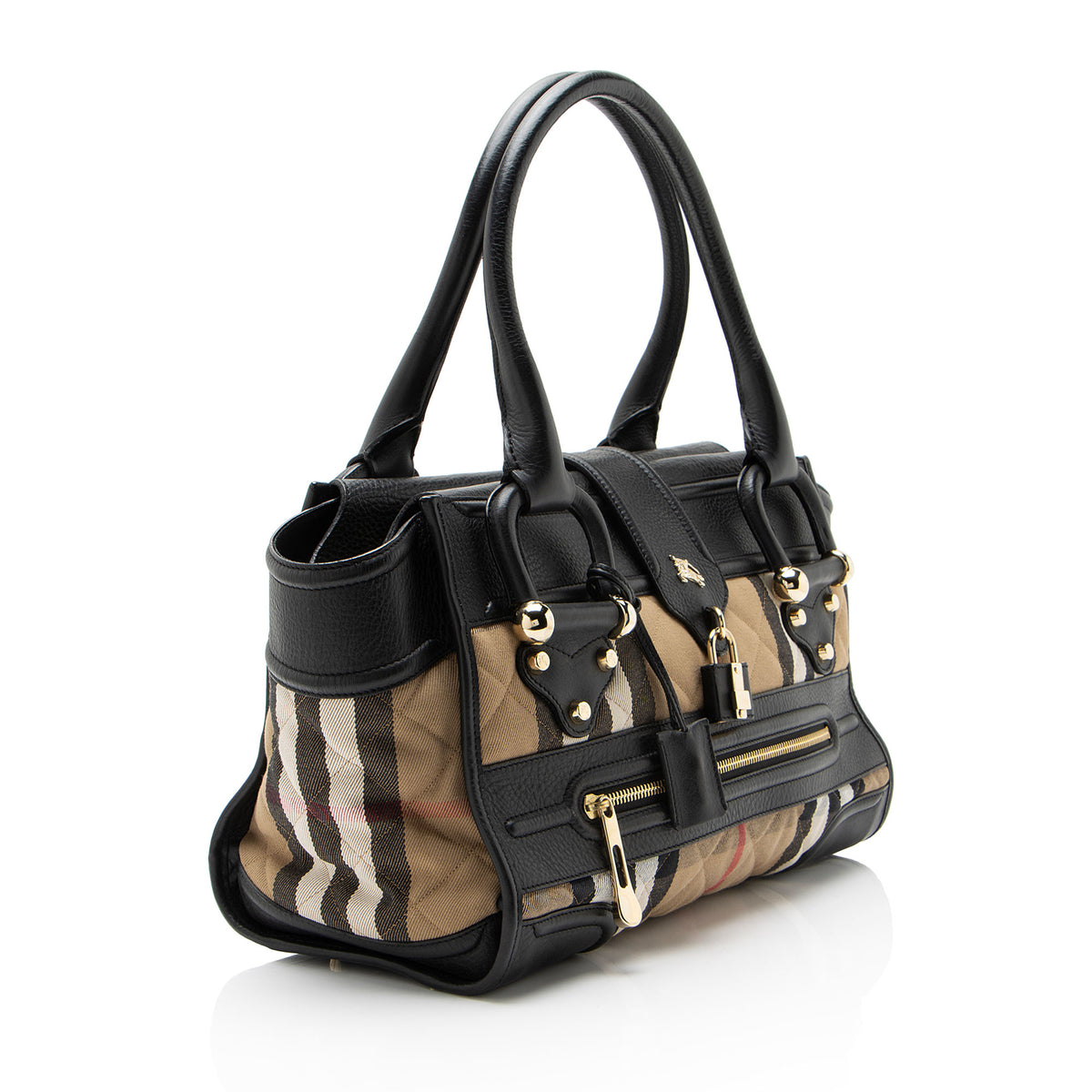 Burberry House Check Manor Satchel