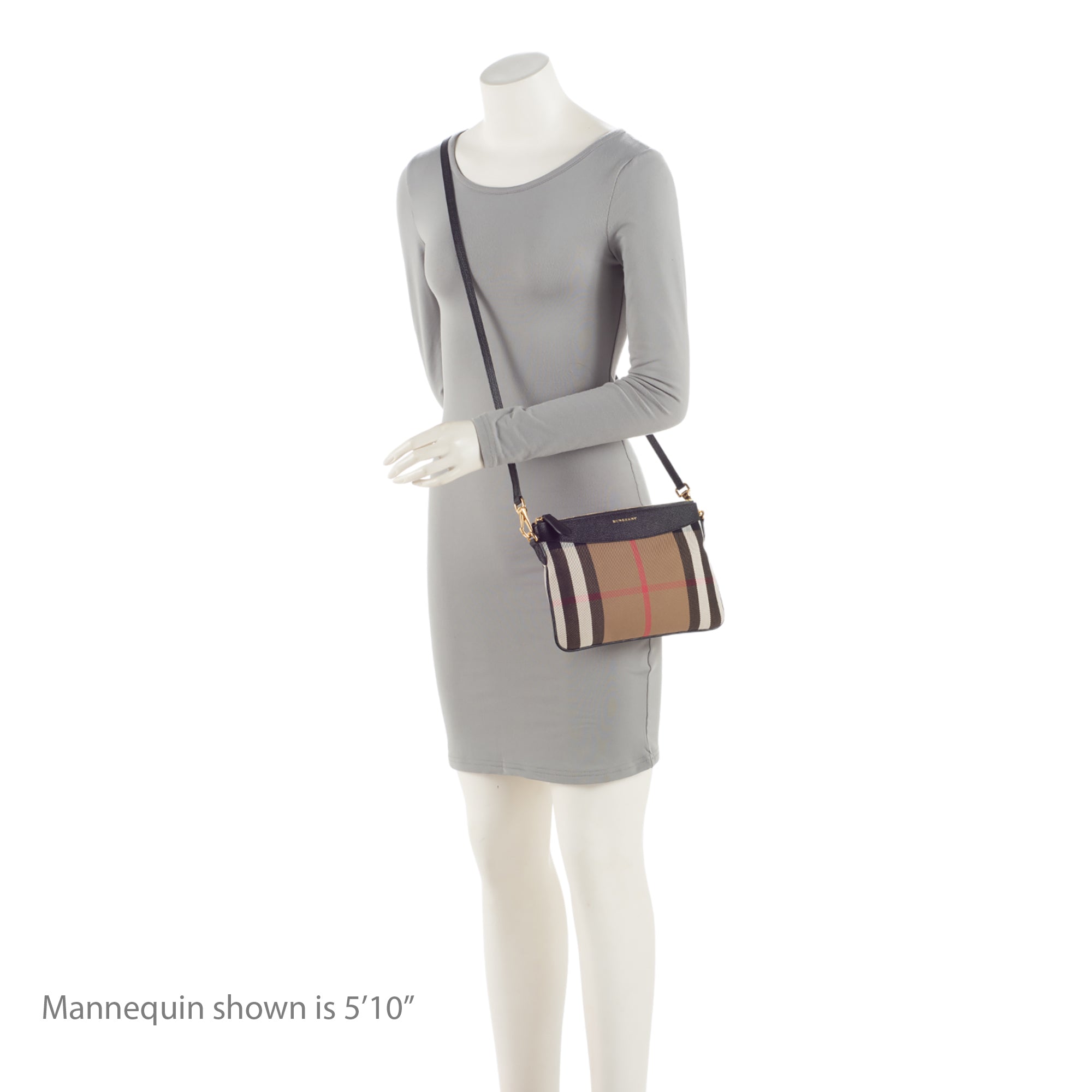 Burberry House Check Peyton Clutch (SHF-SzMvgy)