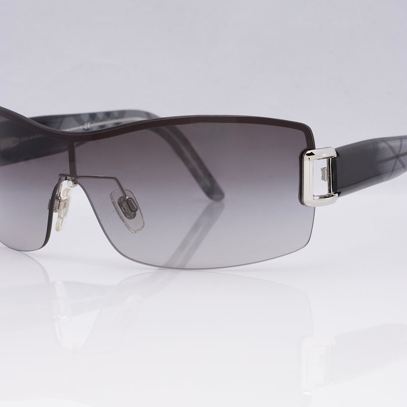 Burberry House Check Rimless Shield Sunglasses SHF tslR4w LuxeDH
