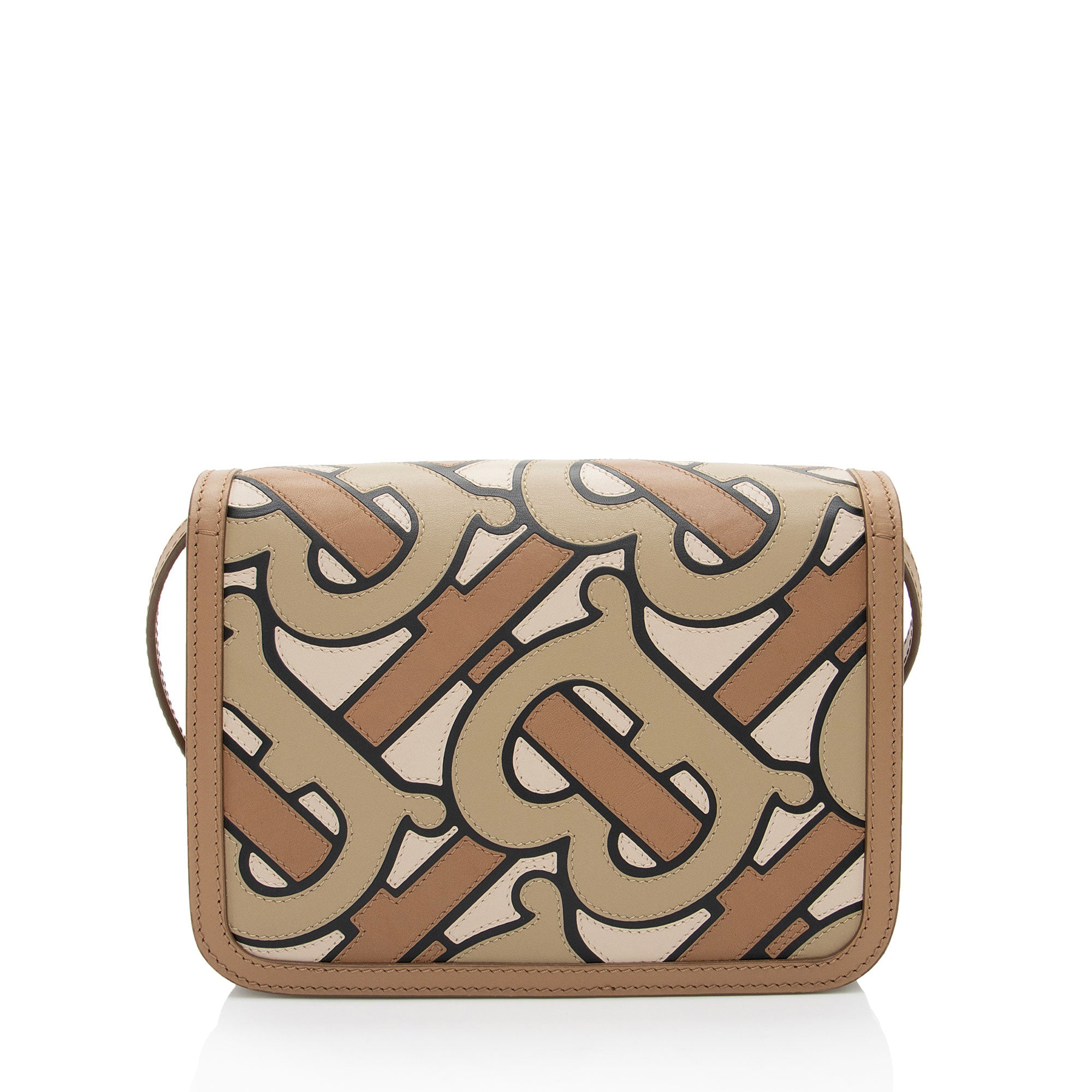 k*t様 BURBERRY TBロゴ ショルダーバッグ ブラウン Burberry TB Monogram Leather TB Small Flap Bag