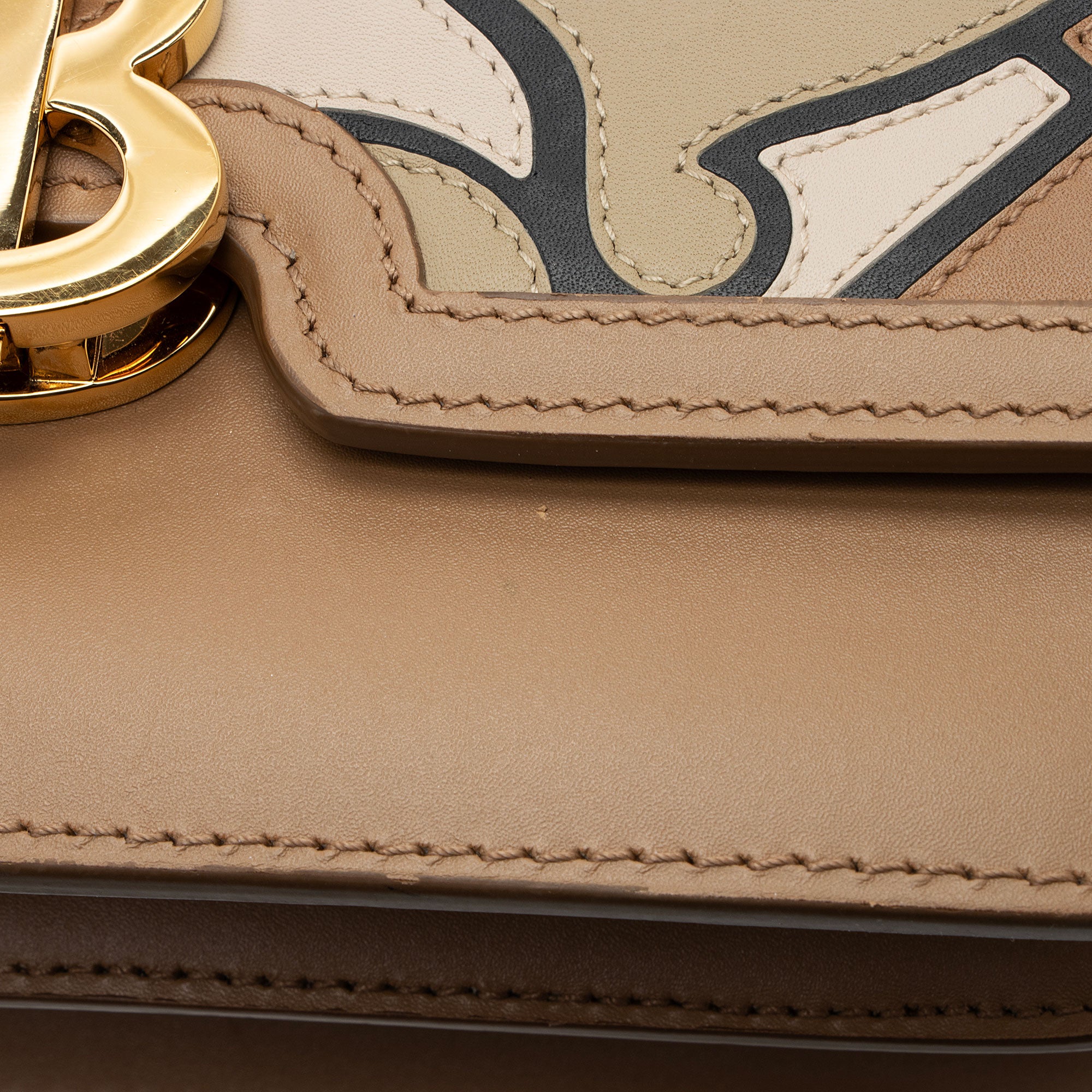 Burberry TB Monogram Leather TB Small Flap Bag