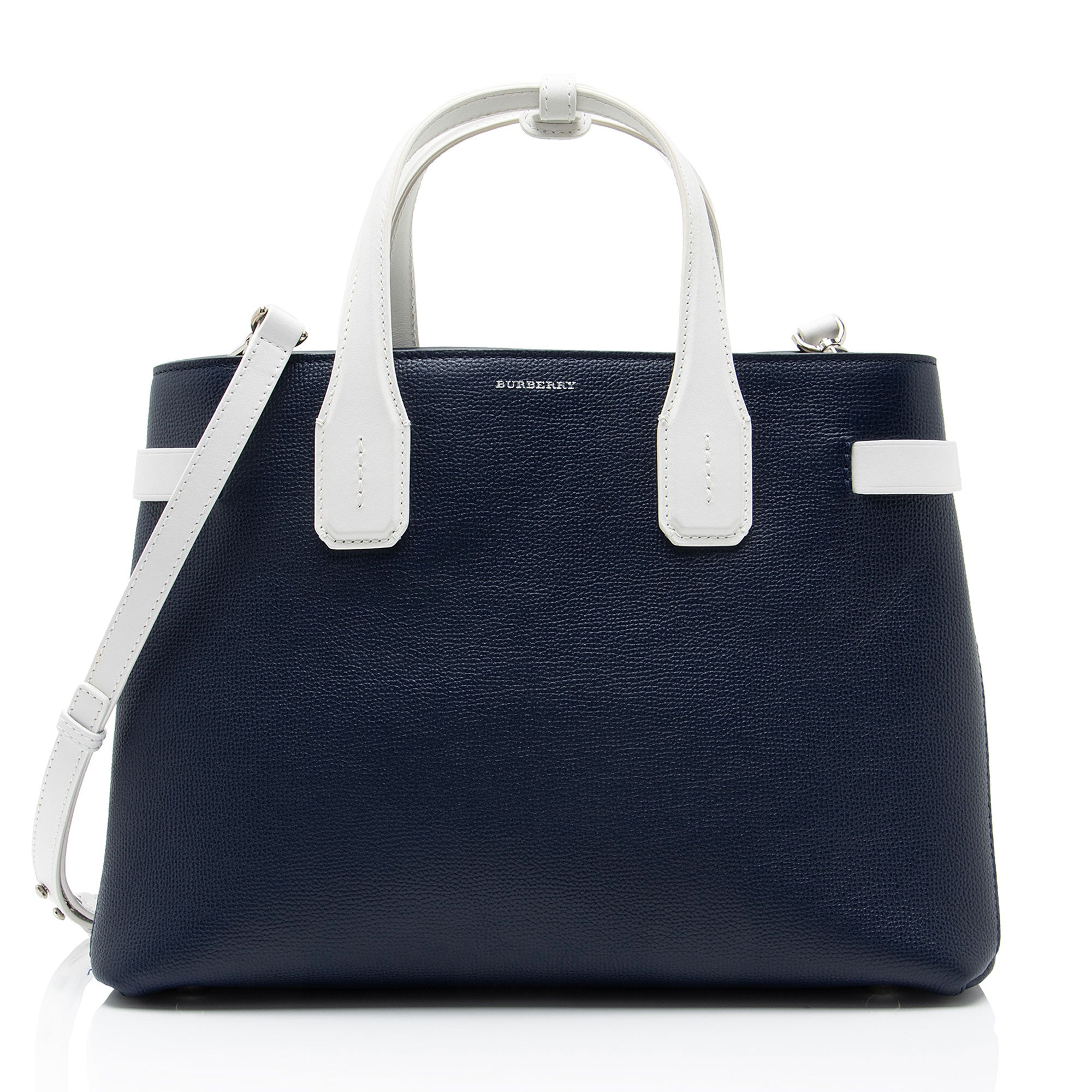 Burberry Leather Banner Medium Tote