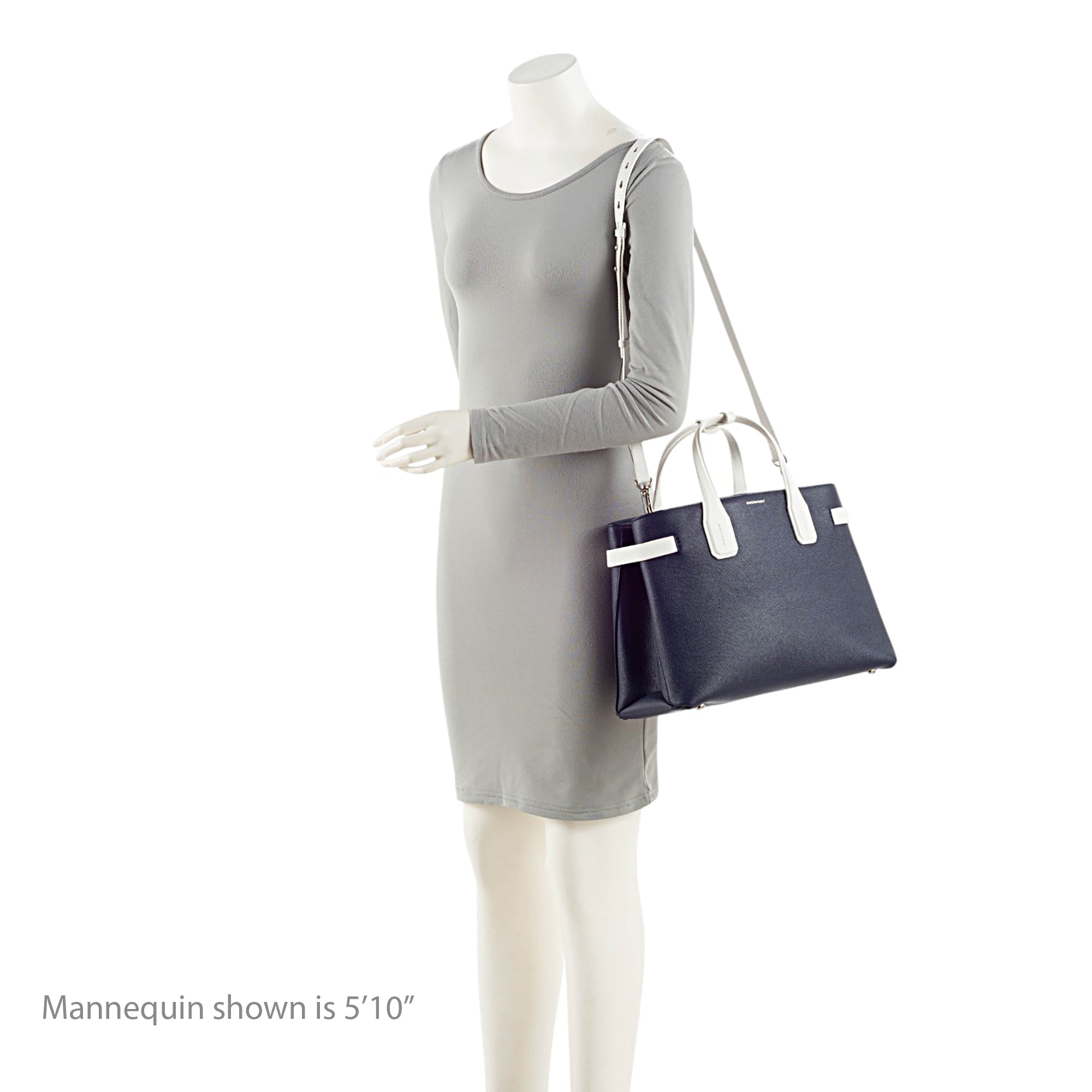 Burberry Leather Banner Medium Tote