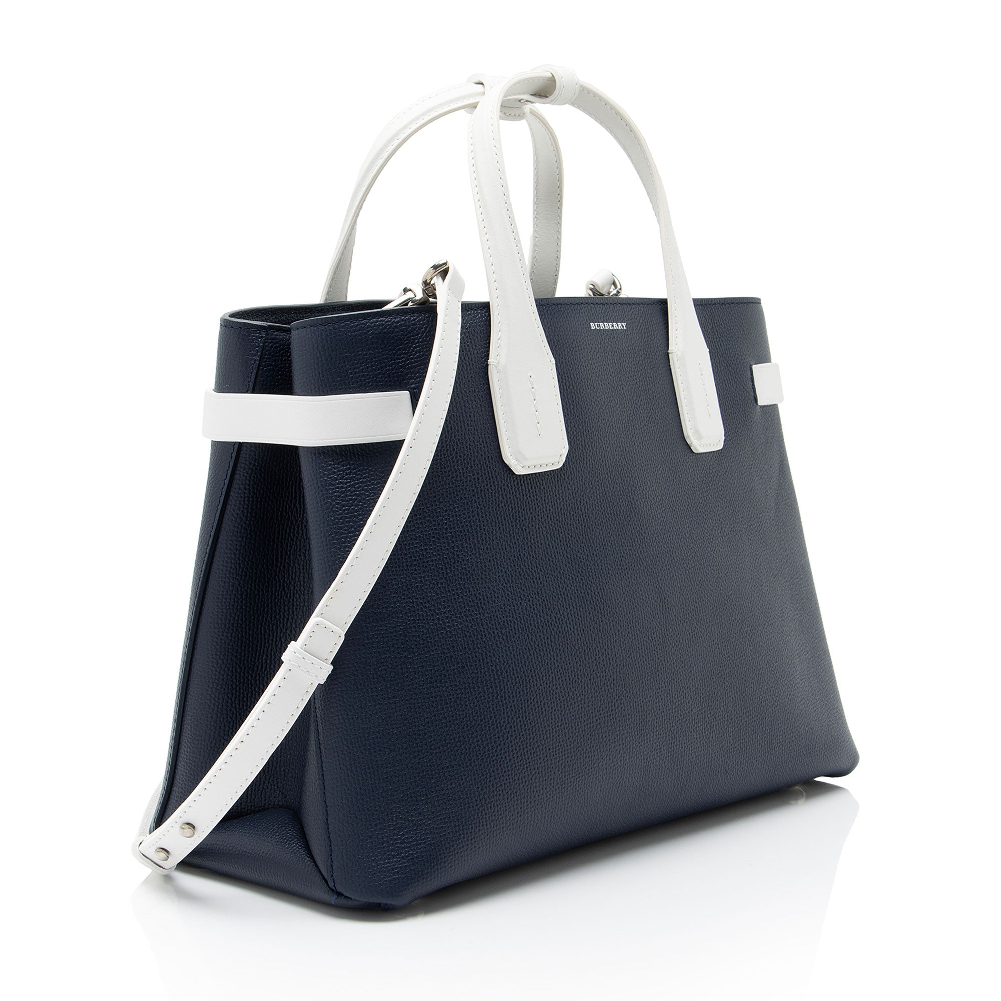 Burberry Leather Banner Medium Tote