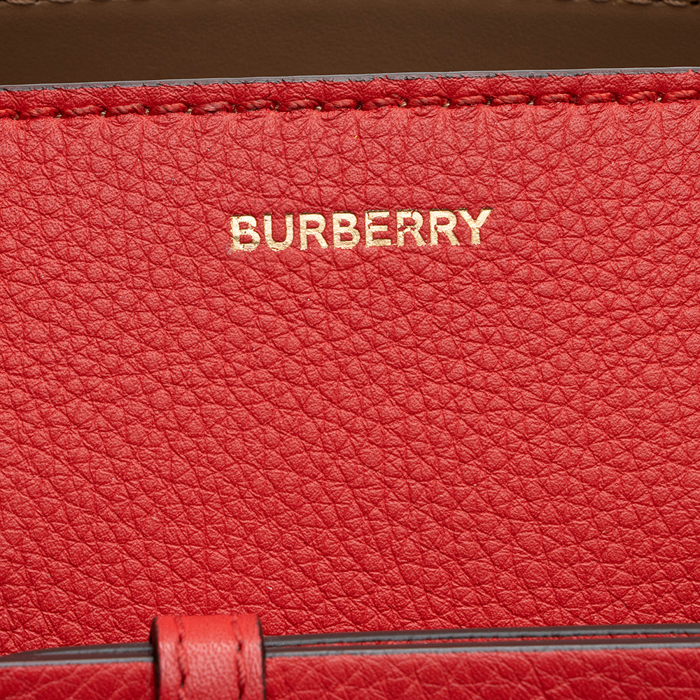Burberry Leather Marais Belted Small Tote