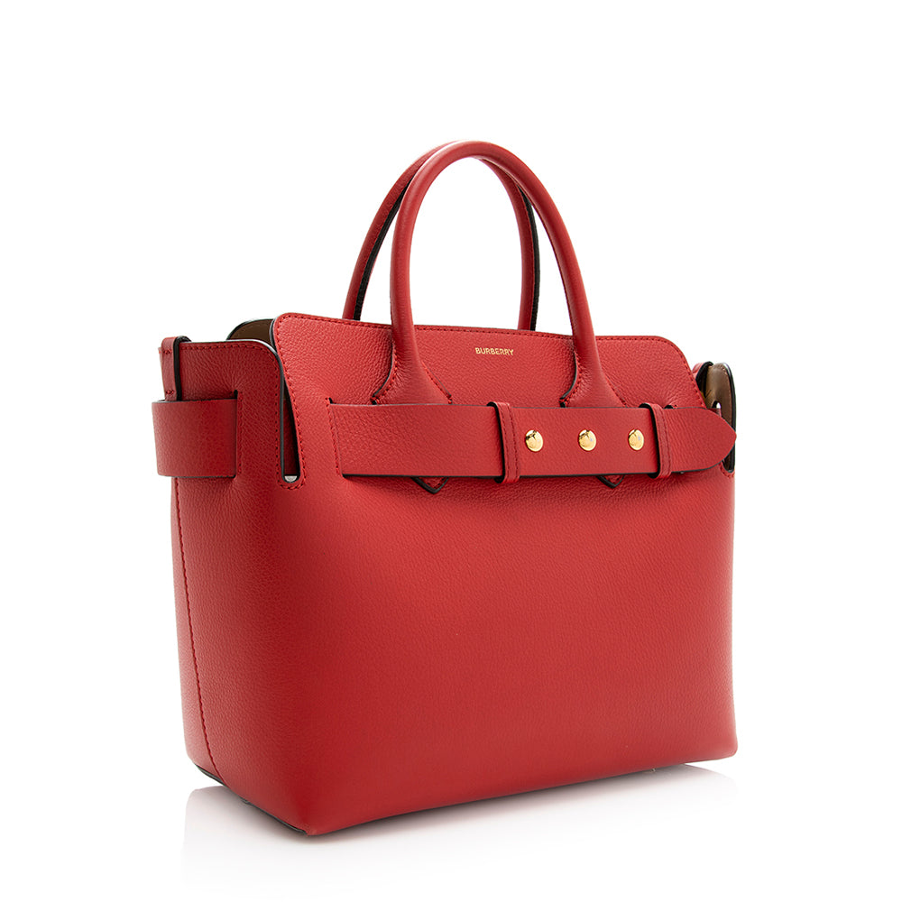 Burberry Leather Marais Belted Small Tote