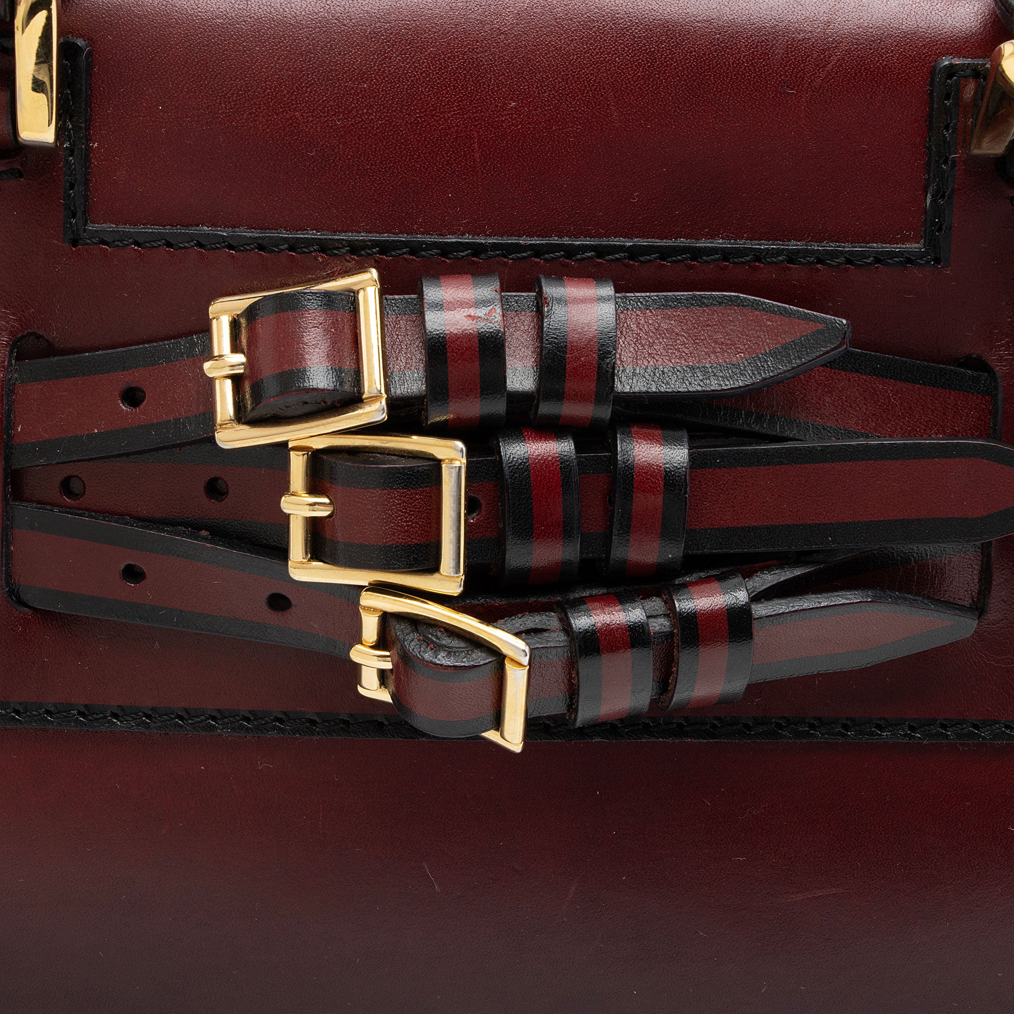 Burberry Leather Bridle Alchester Medium Bowling Bag (SHF-6975R8)