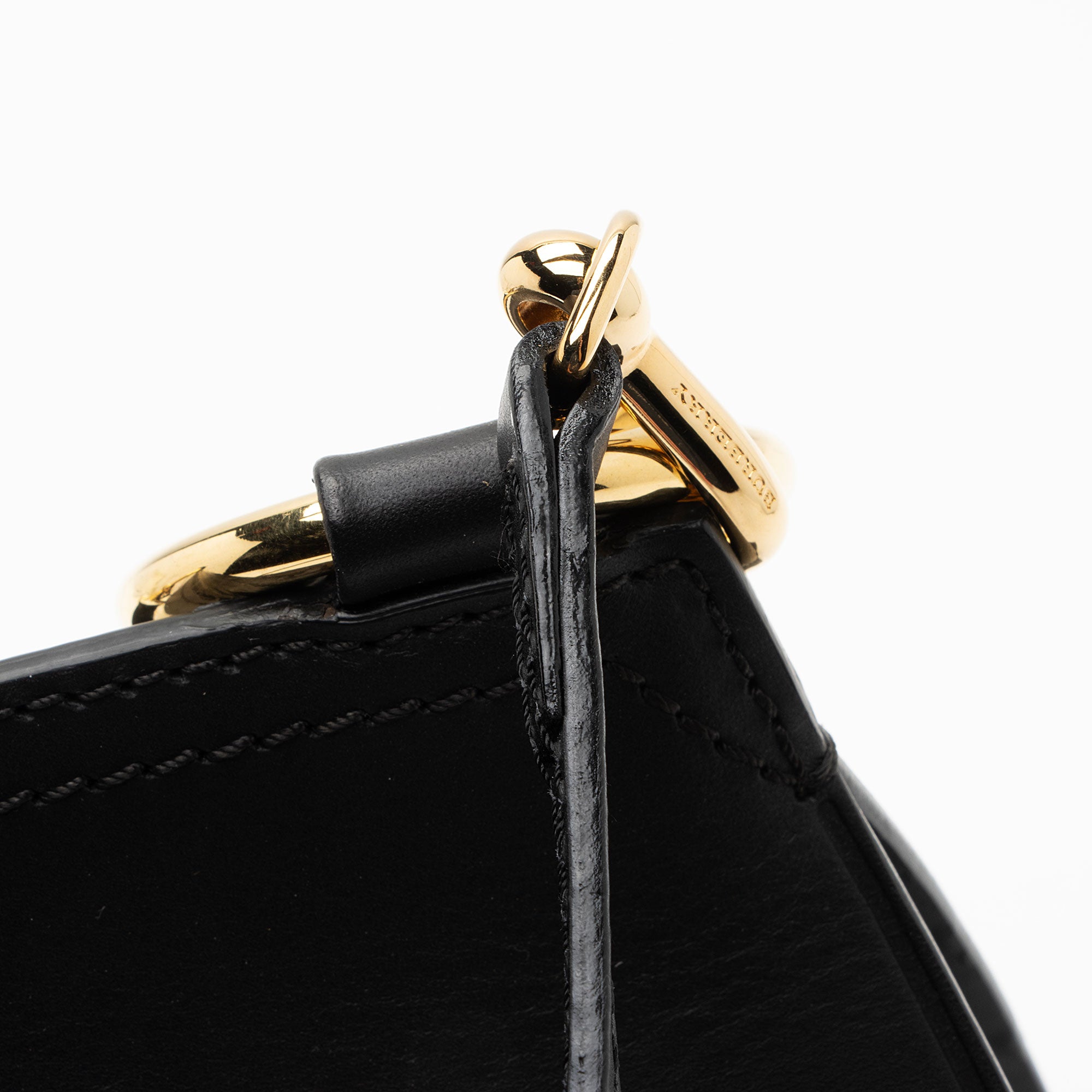 Burberry Leather Bridle Medium Saddle Bag (SHF-FYQaTS)